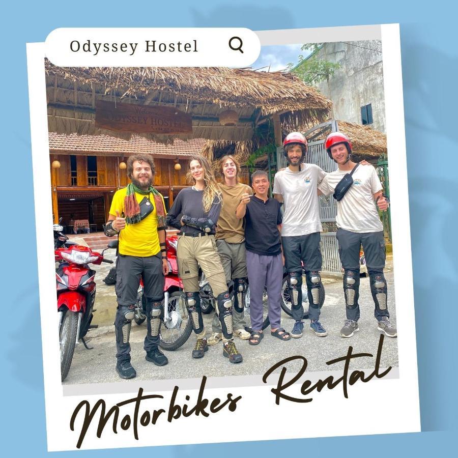 Odyssey Hostel, Tours & Motorbikes Rental Ha Giang Exteriör bild